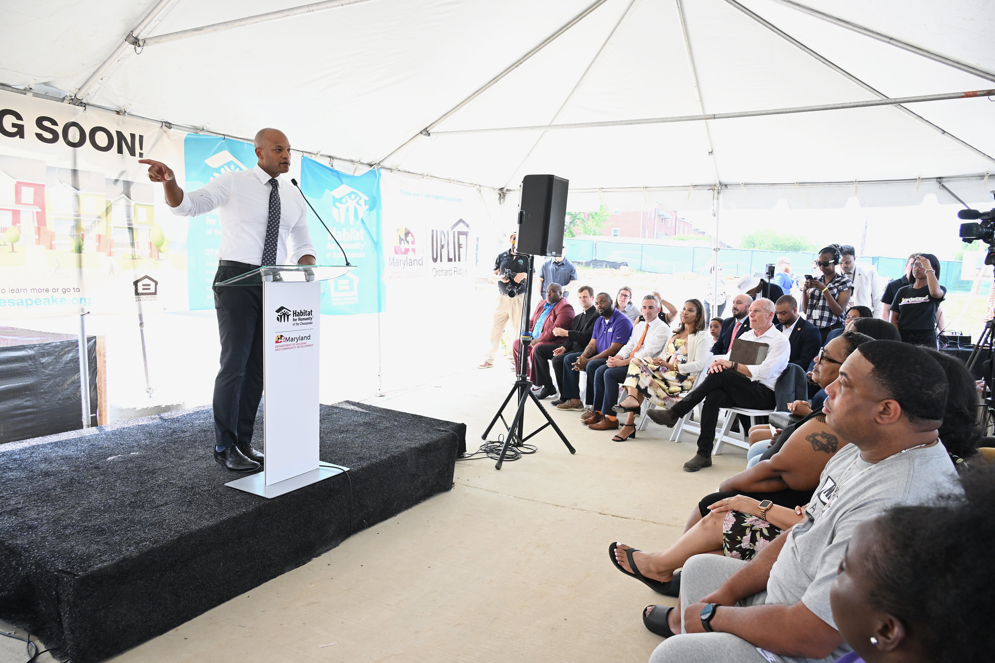 Governor Wes Moore Speaking at Uplift event at Orchard Ridge